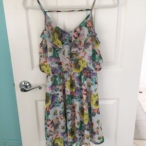 Lush sheer floral dress Sz XS